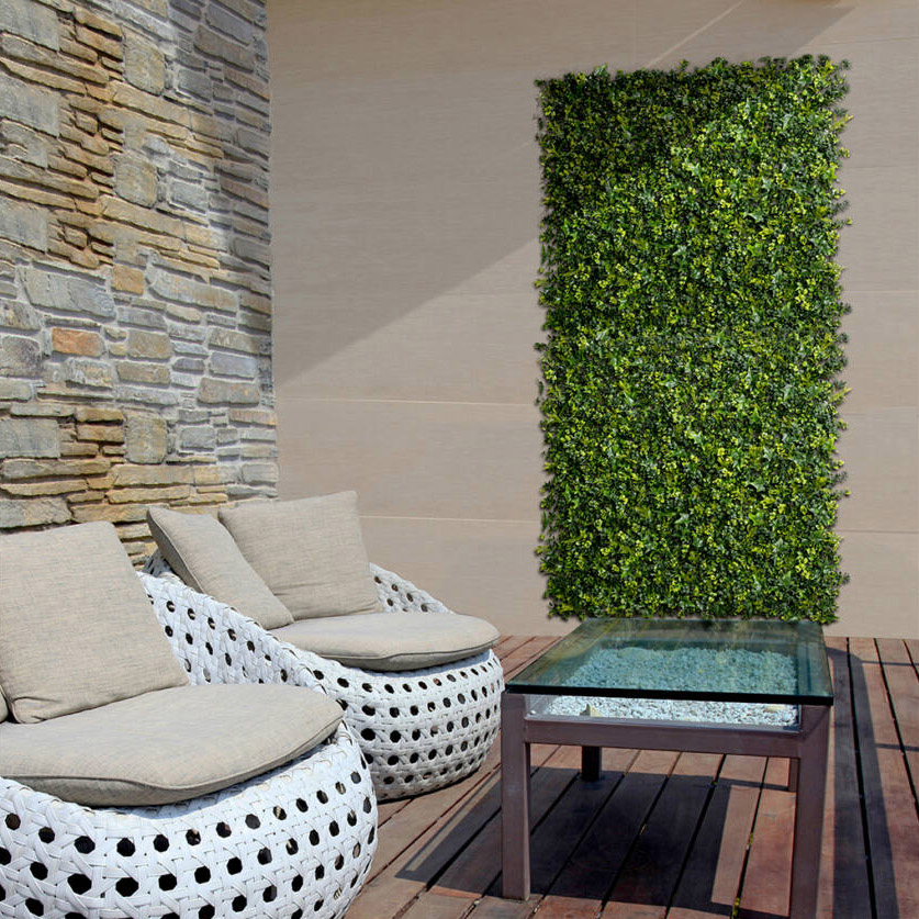 Nortene Vertical Forest zöldfal, növényfal műanyag, természetes hatás - az erdő növényeivel (100x100cm)