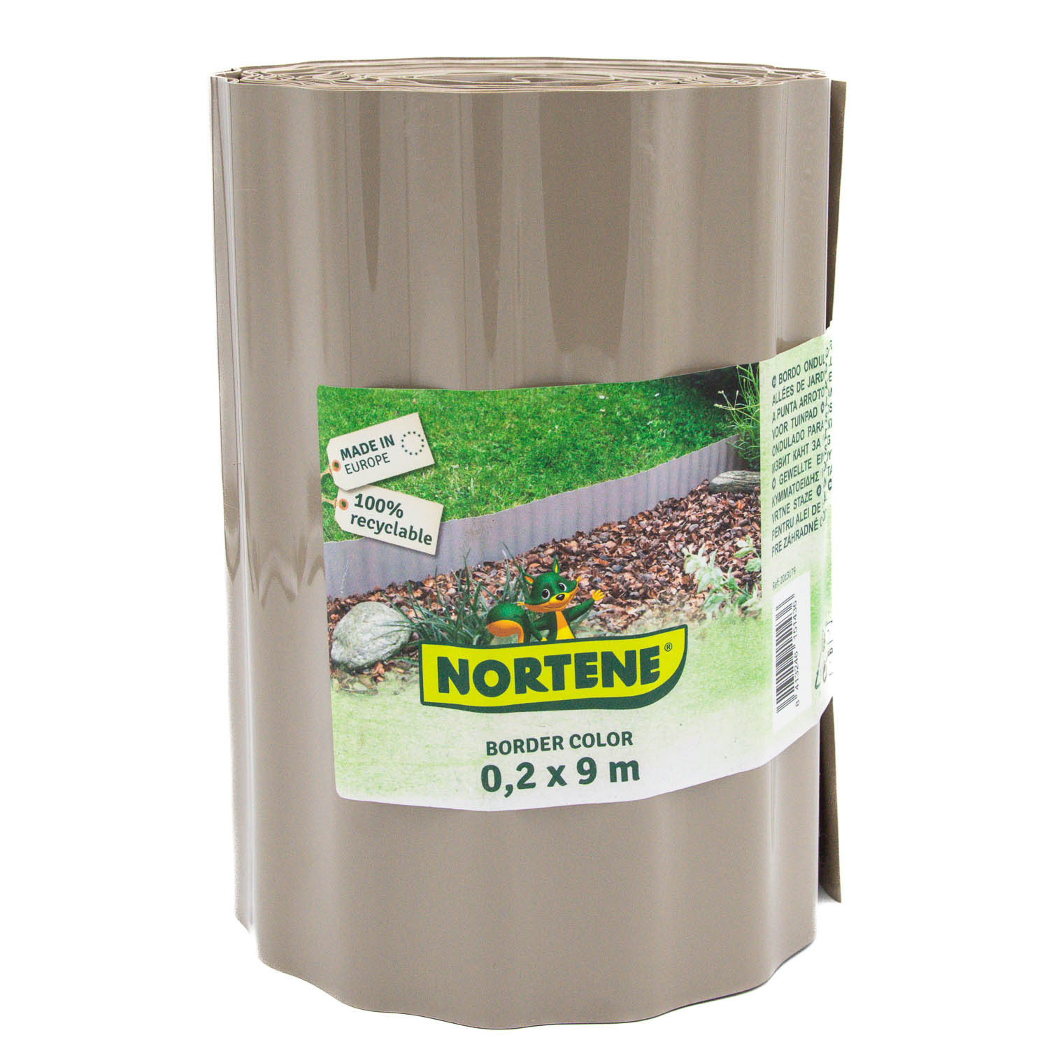 Nortene Border Color gyepszegély 9m x 20 cm, szürkés barna