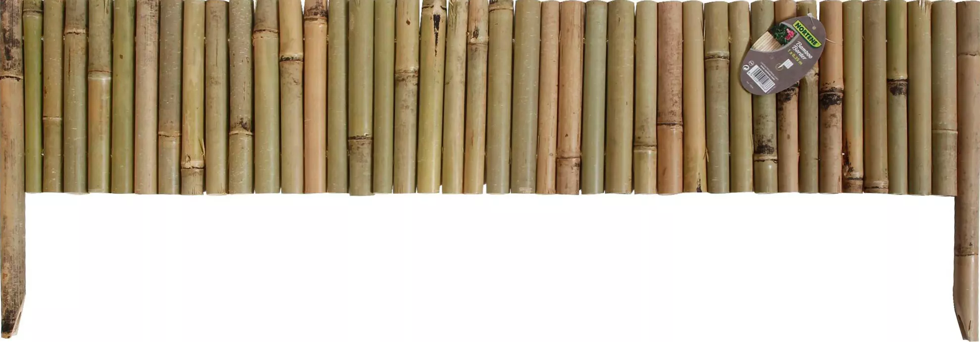 Nortene Bamboo border természetes bambusz ágyásszegély, 1m x 35 cm