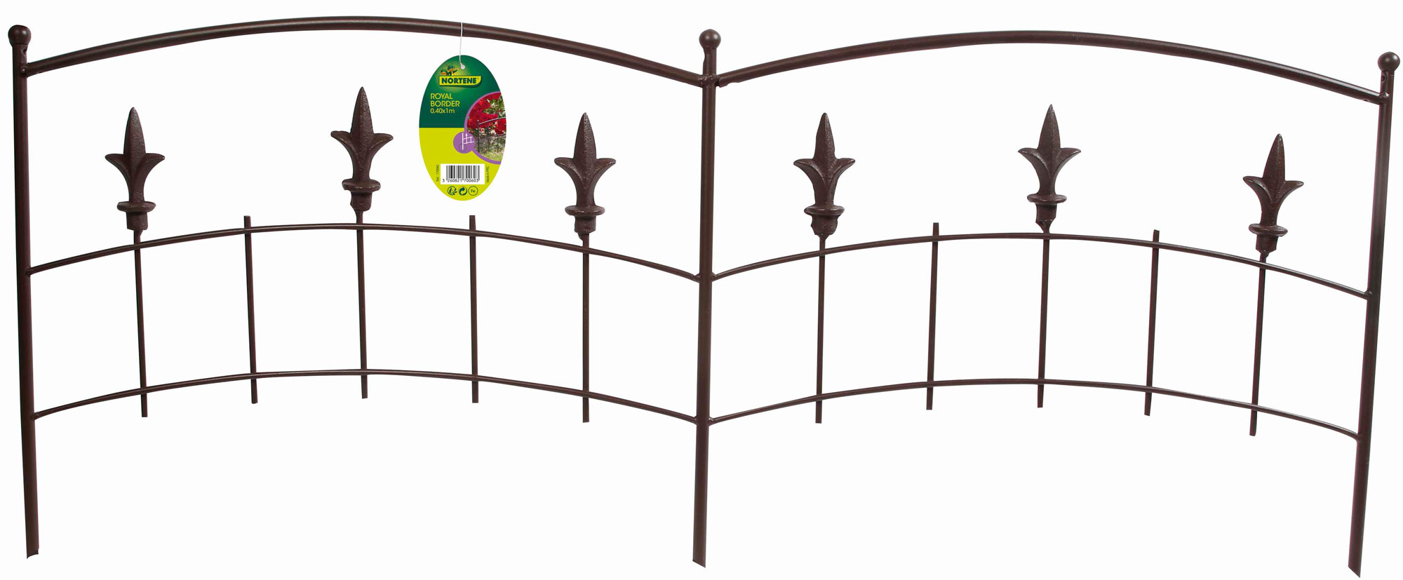 Nortene Royal Border fém szegély 40 cm x 100 cm