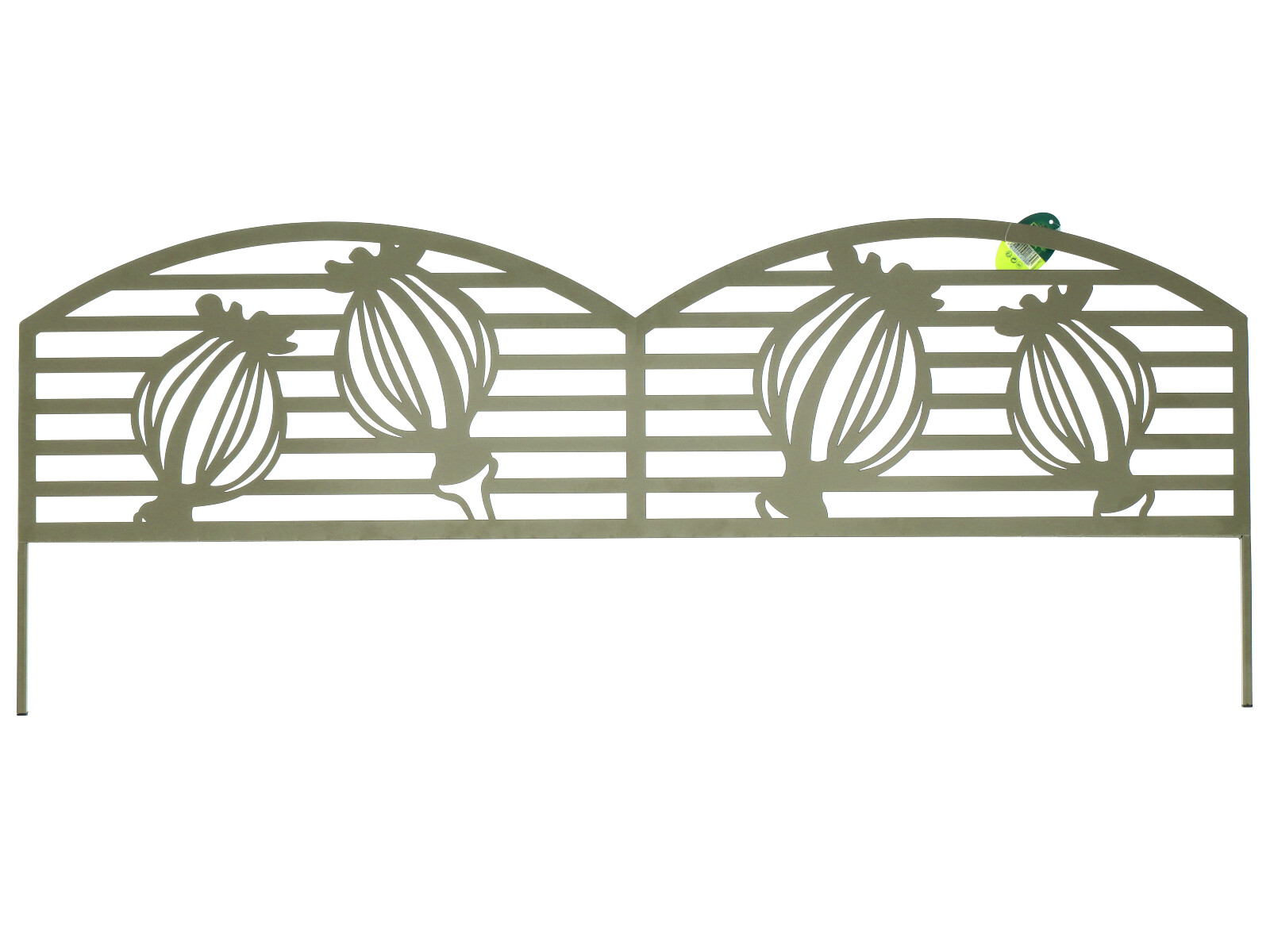 Nortene metal border mini kerítés, festett fém ágyásszegély (40x100 cm) - Puppy, mák