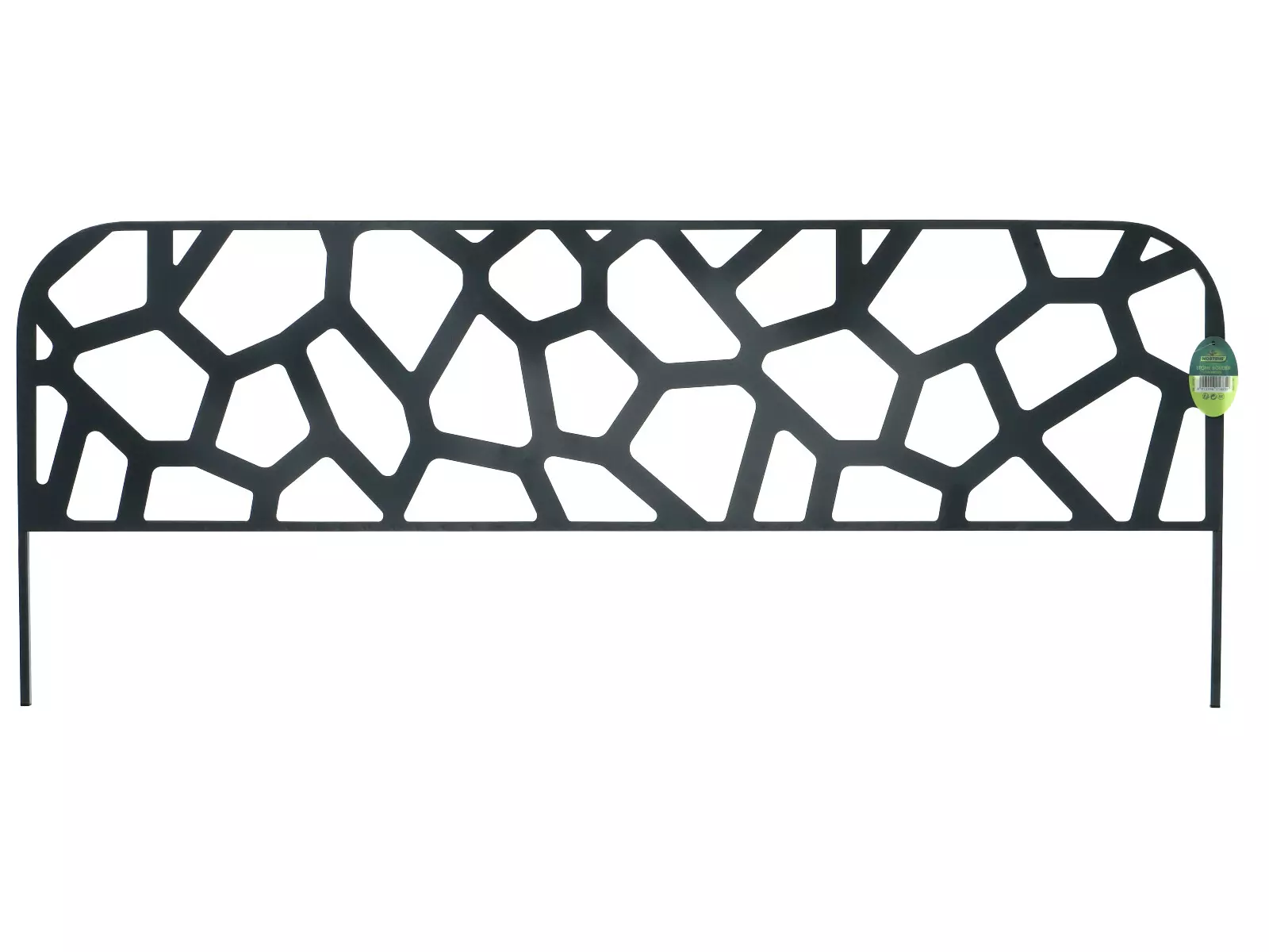 Nortene metal border mini kerítés, festett fém ágyásszegély (40x100 cm) - Stone, kőfal