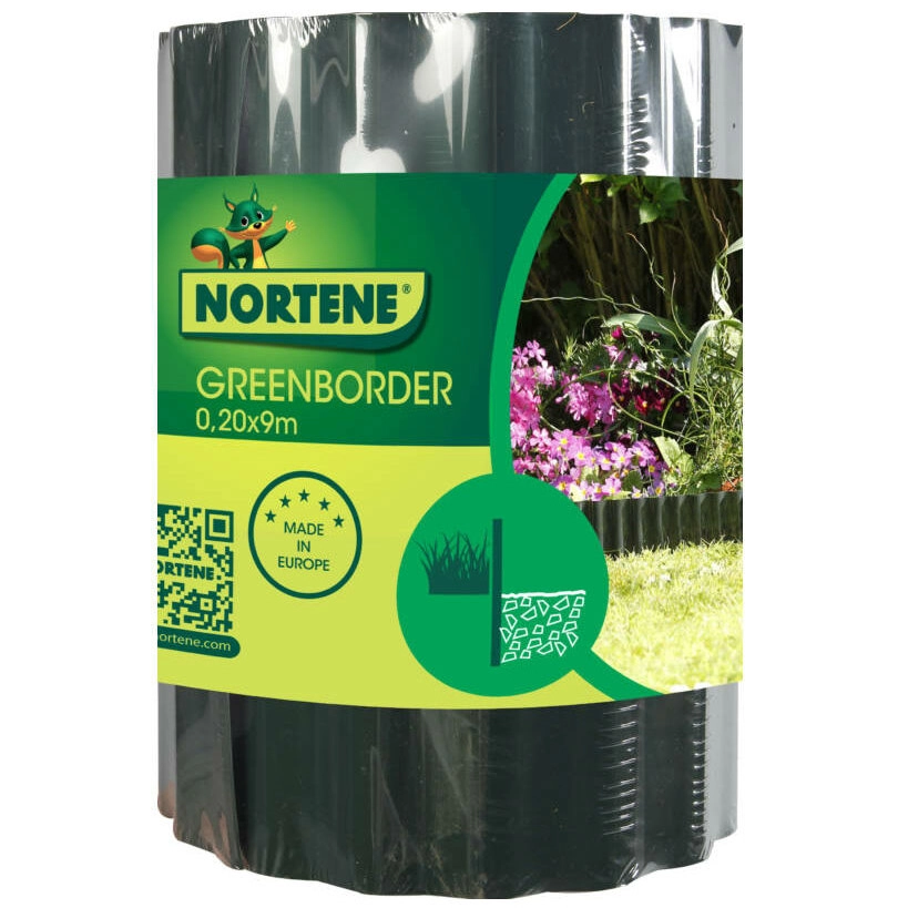 Nortene Greenborder gyepszegély 9m x 15 cm, zöld