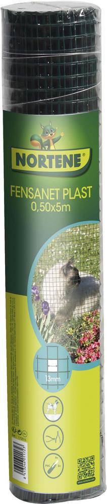 Nortene Fensanet Plast pont hegesztett  drótháló, 0,5x5, Zöld
