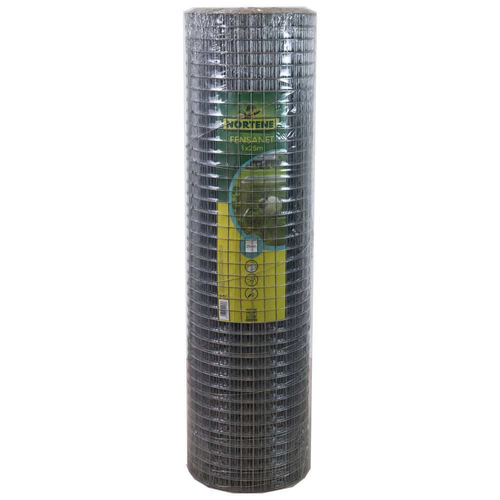 Nortene Fensanet pont hegesztett drótháló, 1x25, Ezüst
