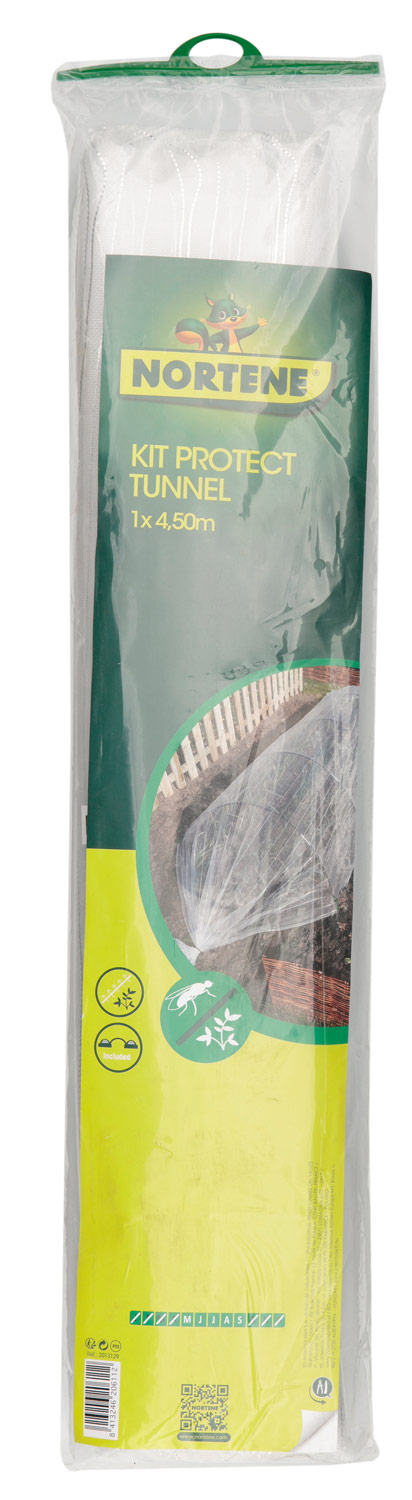 Nortene Kit Protect Tunnel szőtt védőháló szett rovarok ellen, 1 x 4,50 m