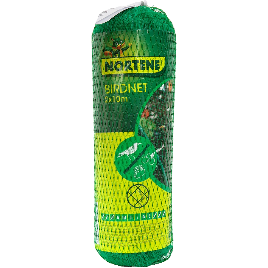 Nortene Birdnet  rombusz szemformájú ,extrudált műanyag háló, 2 x 10, Zöld