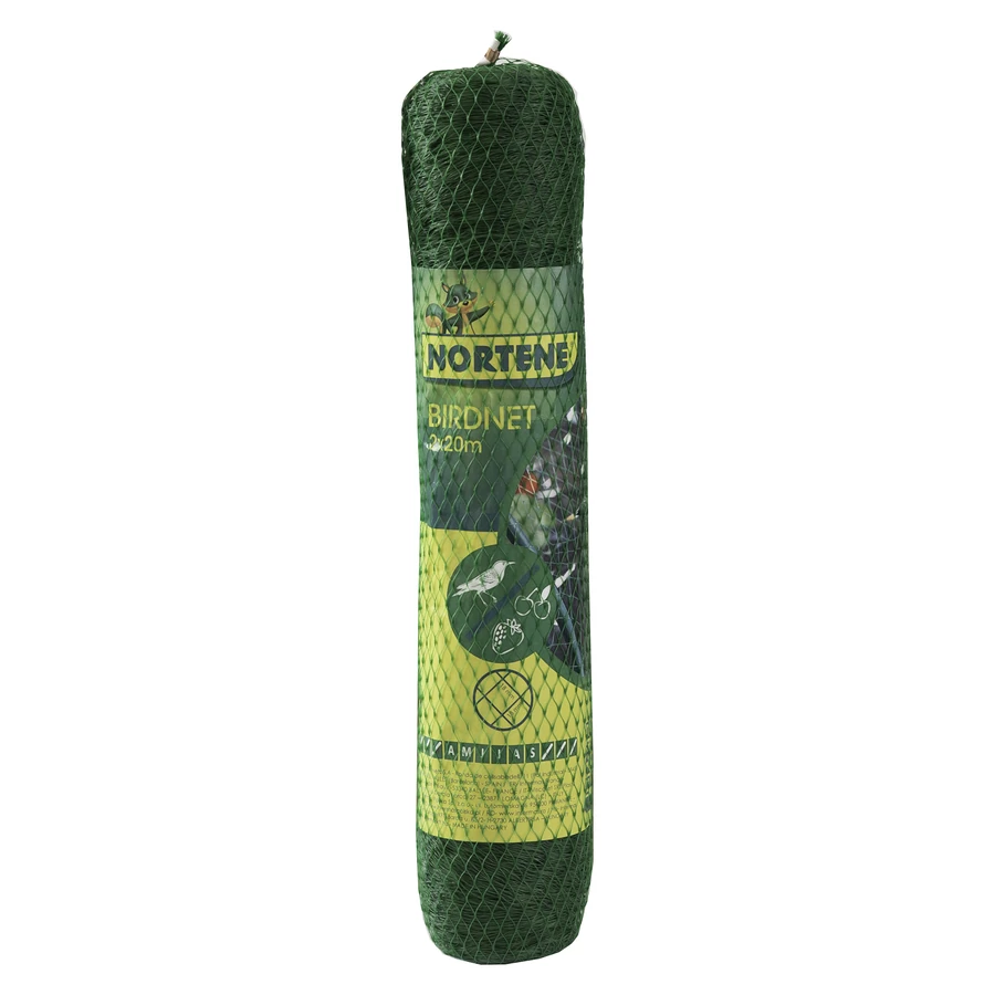 Nortene Birdnet  rombusz szemformájú ,extrudált műanyag háló, 2x20, Zöld