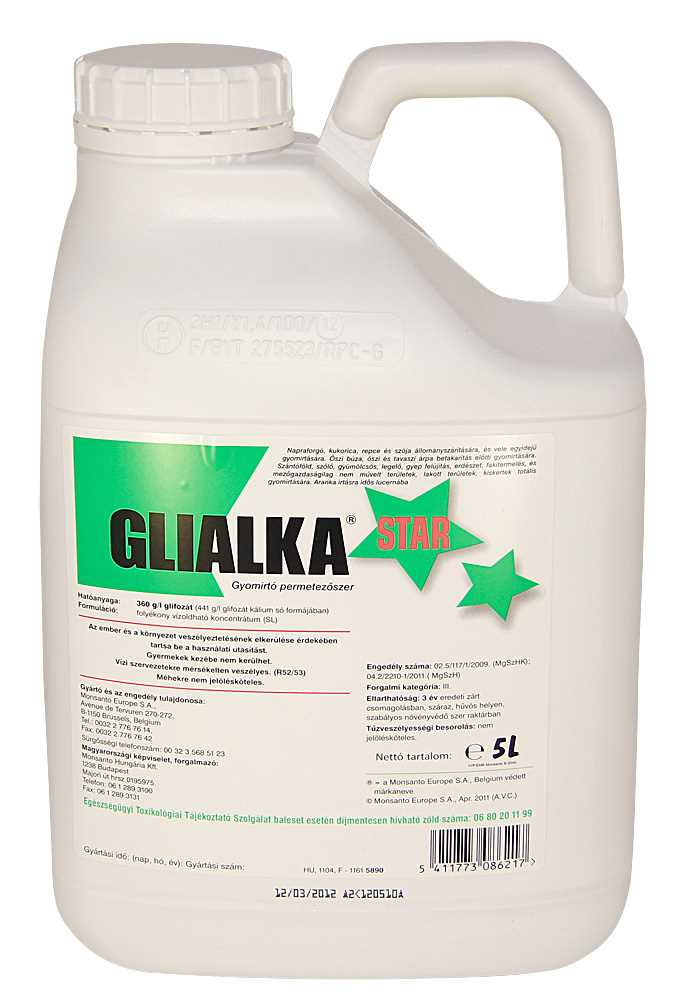 Glialka Star gyomirtó szer, 5 liter