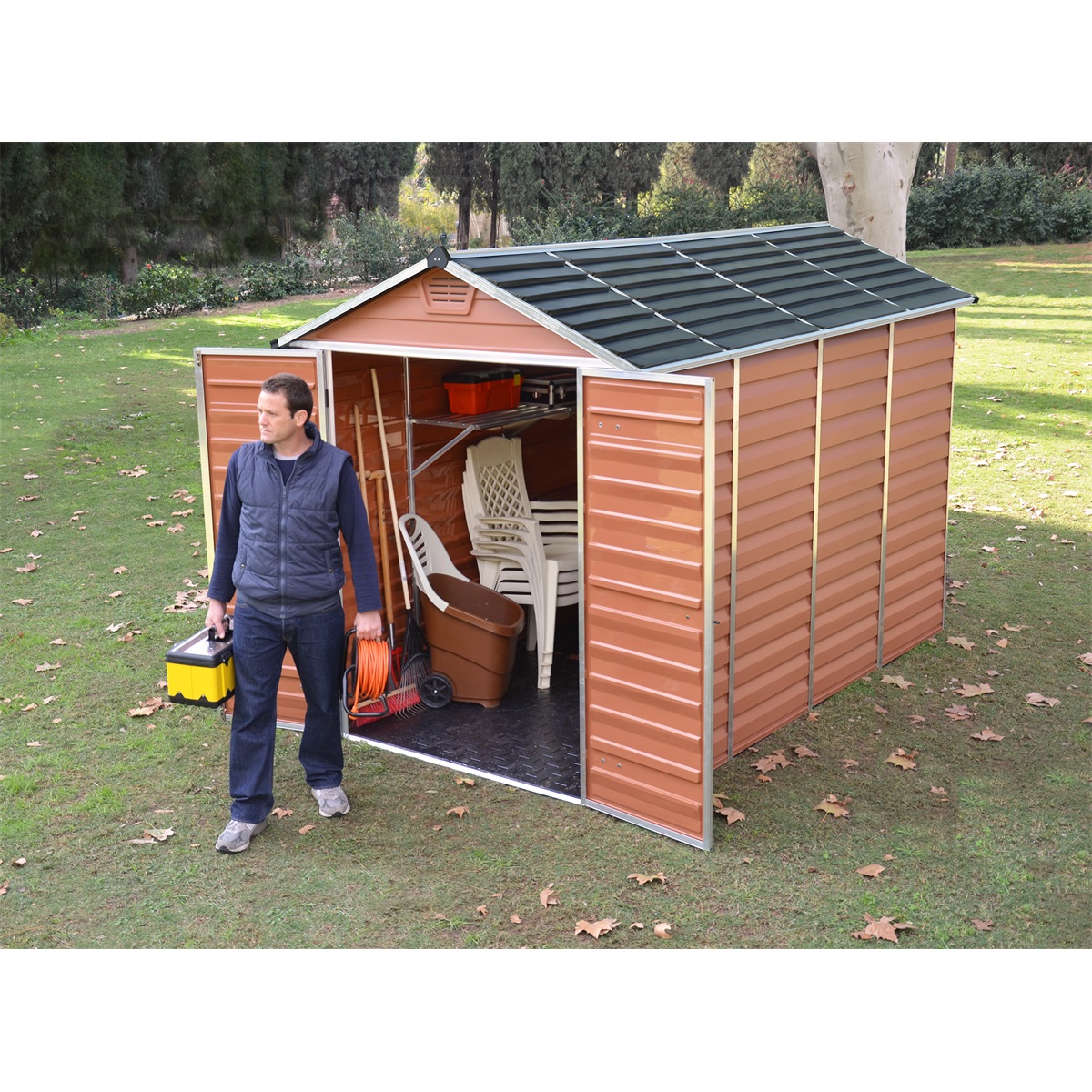 Palram Canopia Skylight 6x10 barna kerti ház, 10,6 m3