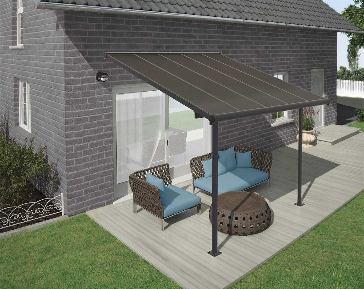 Palram Canopia Capri 3000 szürke 3 x 3 pergola