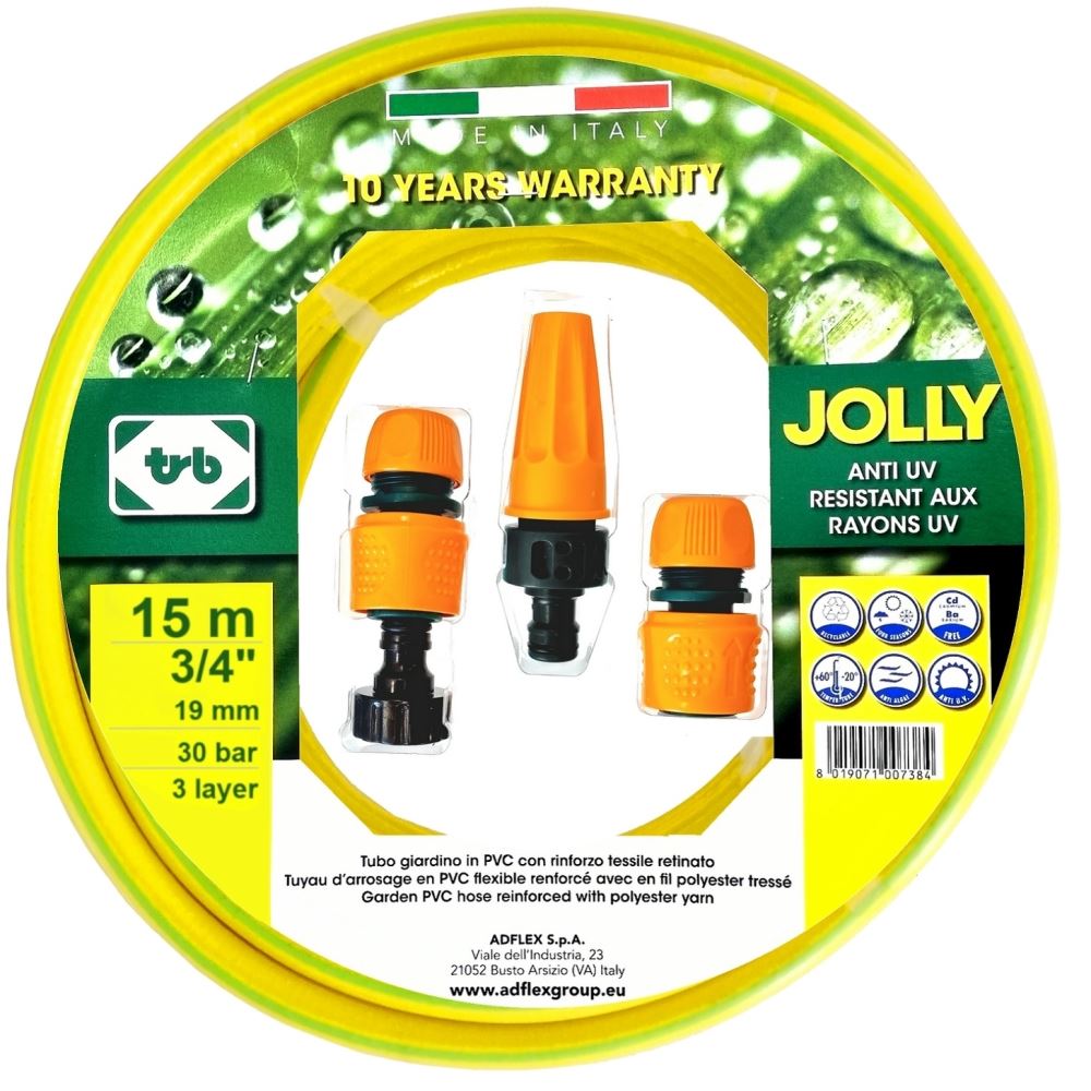 Adflex locsolótömlő szett 15 méteres, 3/4