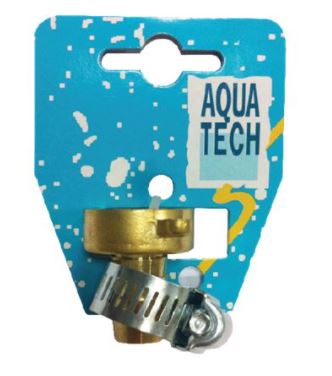 Réz Tömlővég bilinccsel 3/4 x 3/4 col