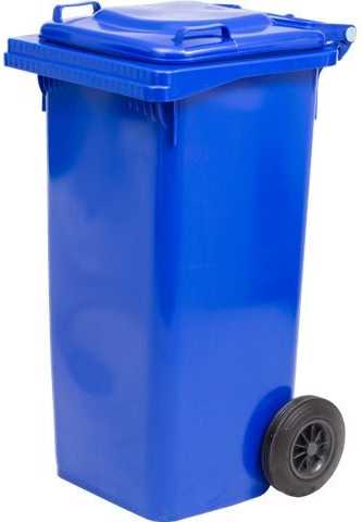 Kék kerekes szemetes szelektív kuka 120 liter