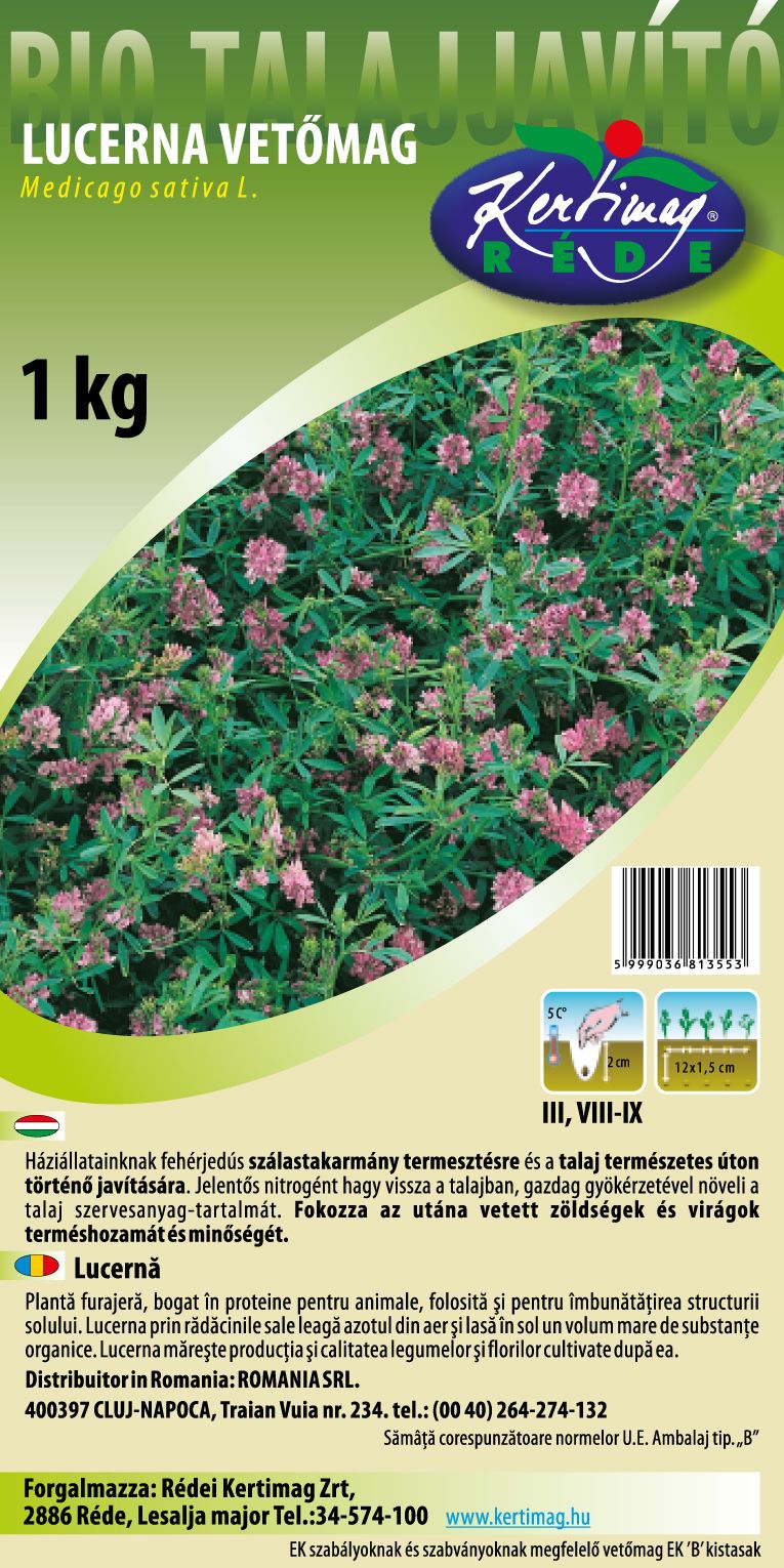 Rédei Kertimag Kékvirágú Lucerna vetőmag 1kg