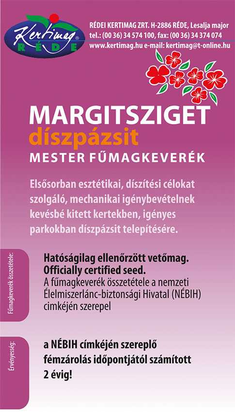 Rédei Kertimag Margitsziget díszpázsit mester fűmagkeverék 10kg