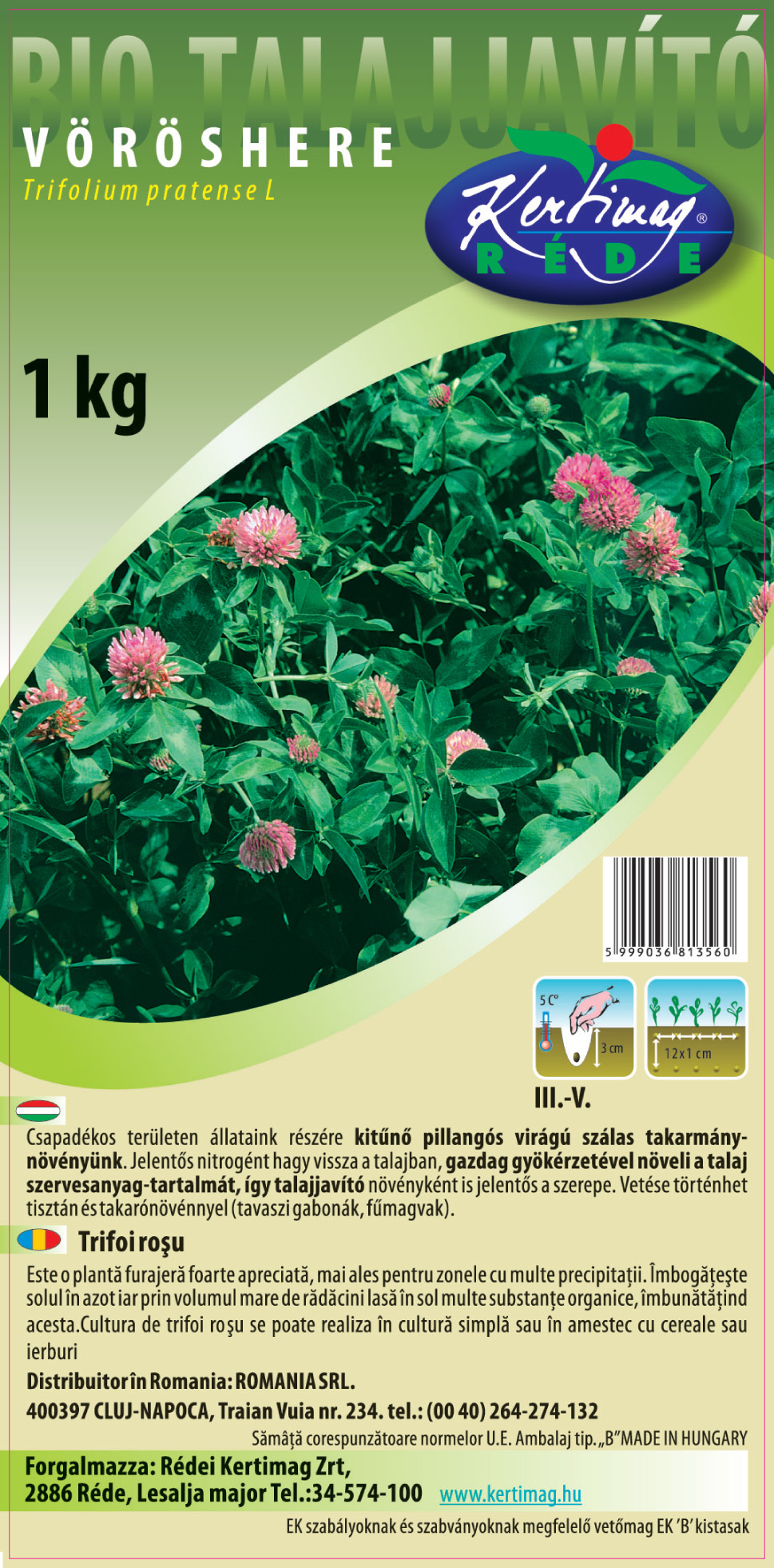 Rédei Kertimag Vöröshere vetőmag 1kg