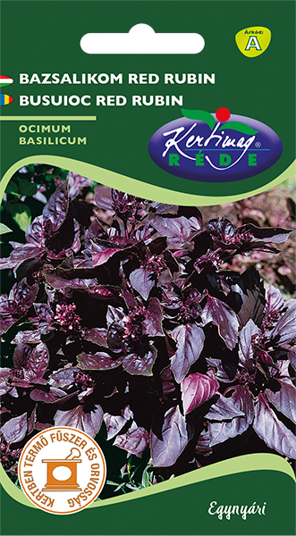 Rédei Kertimag bazsalikom vetőmag Red Rubin piros 1g
