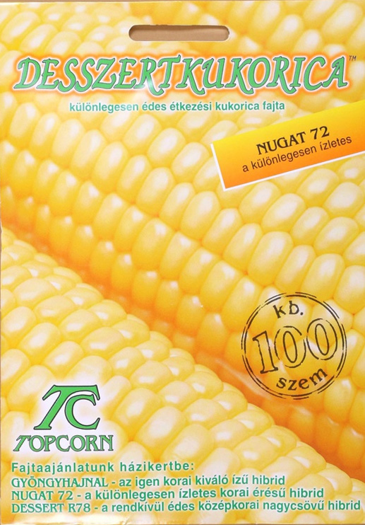 Topcorn vetőmag Nugat 72  csemegekukorica 100 szem