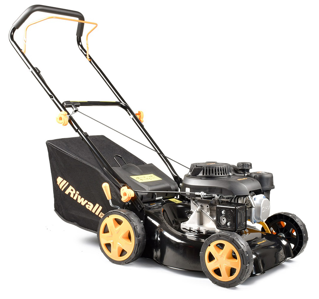 Riwall PRO RPM 4234 P nem önjáró benzinmotoros multifunkciós fűnyíró 2 az 1-ben
