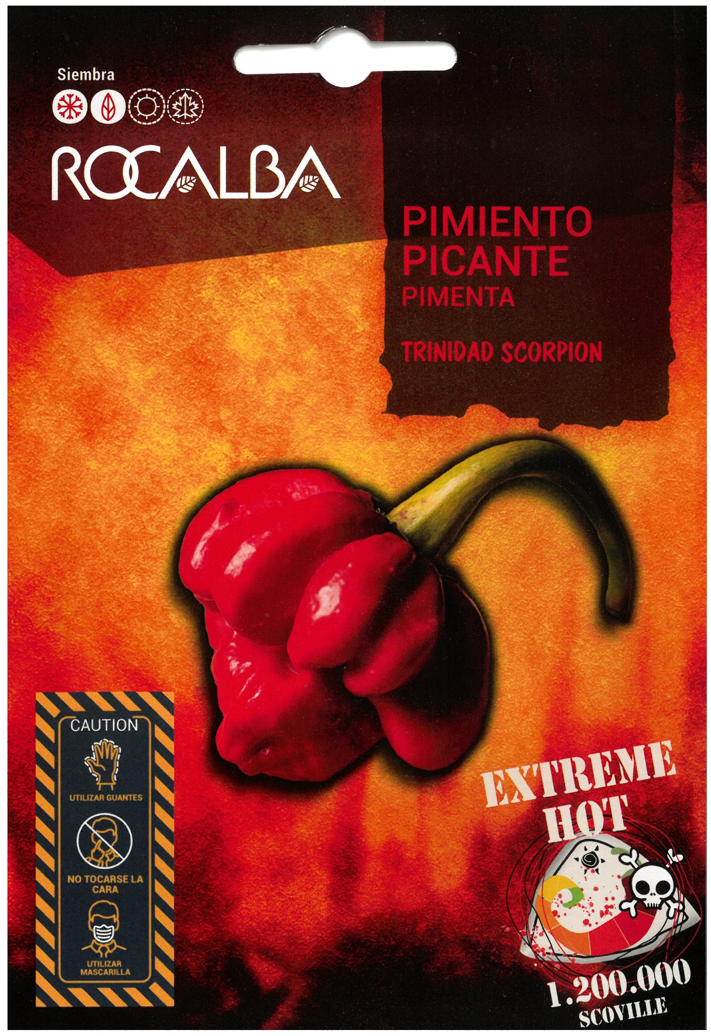 Rocalba Chili paprika Trinidad Scorpion