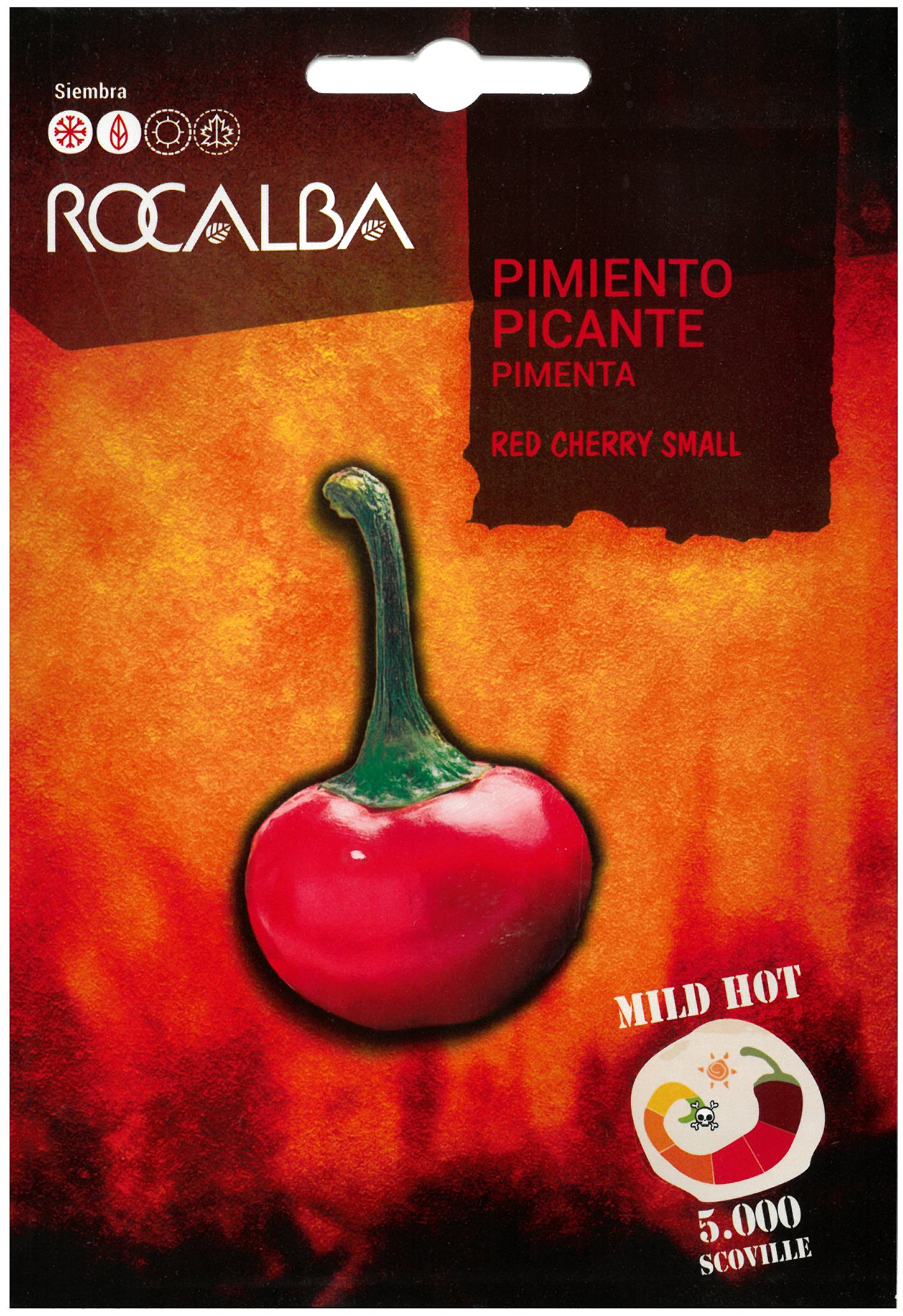 Rocalba  Chili paprika Red Cherry Small