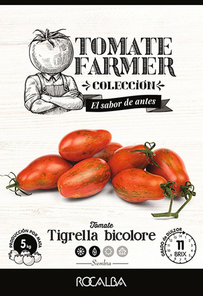 Rocalba  Paradicsom Tigrella Bicolore (Farmer) 8 szem