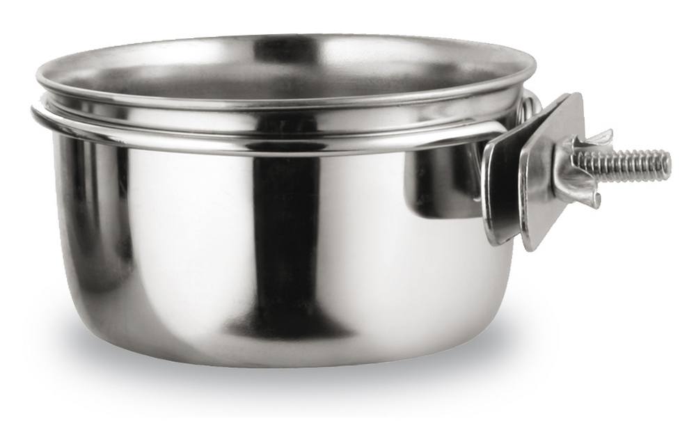 Rozsdamentes csavaros etető-itató - Közepes