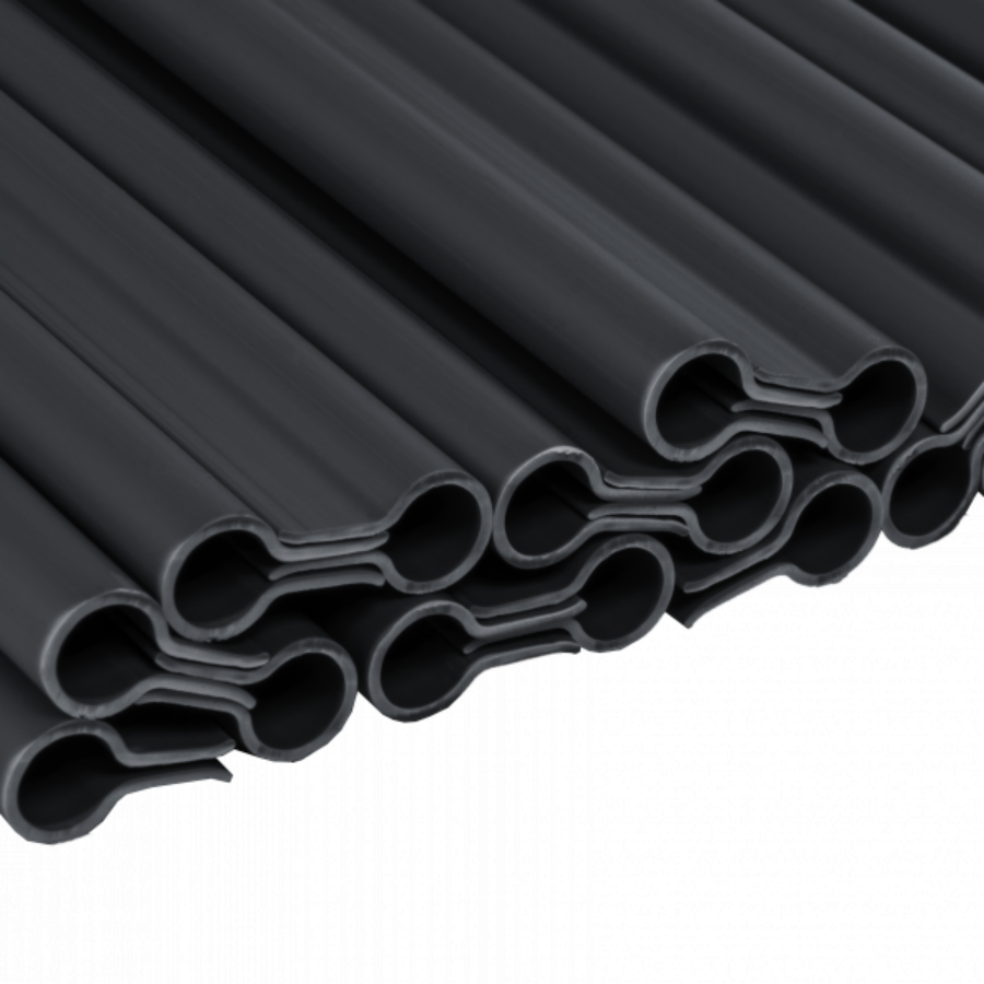 Rögzítő kapcsok Bradas kerítéstakaró szalaghoz szürke, 19 cm, 20 db/csomag