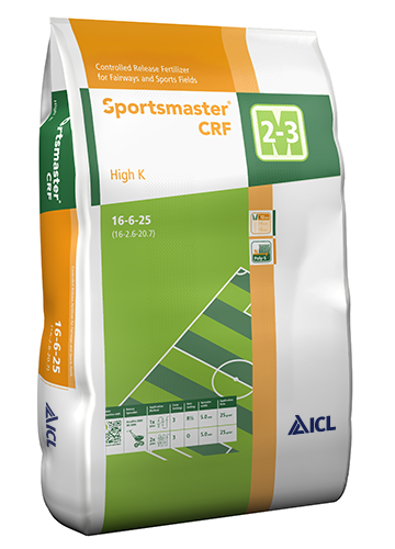 Sportsmaster High-K 16+06+25 (2-3 hónap) 830m2 gyeptrágya 25 kg