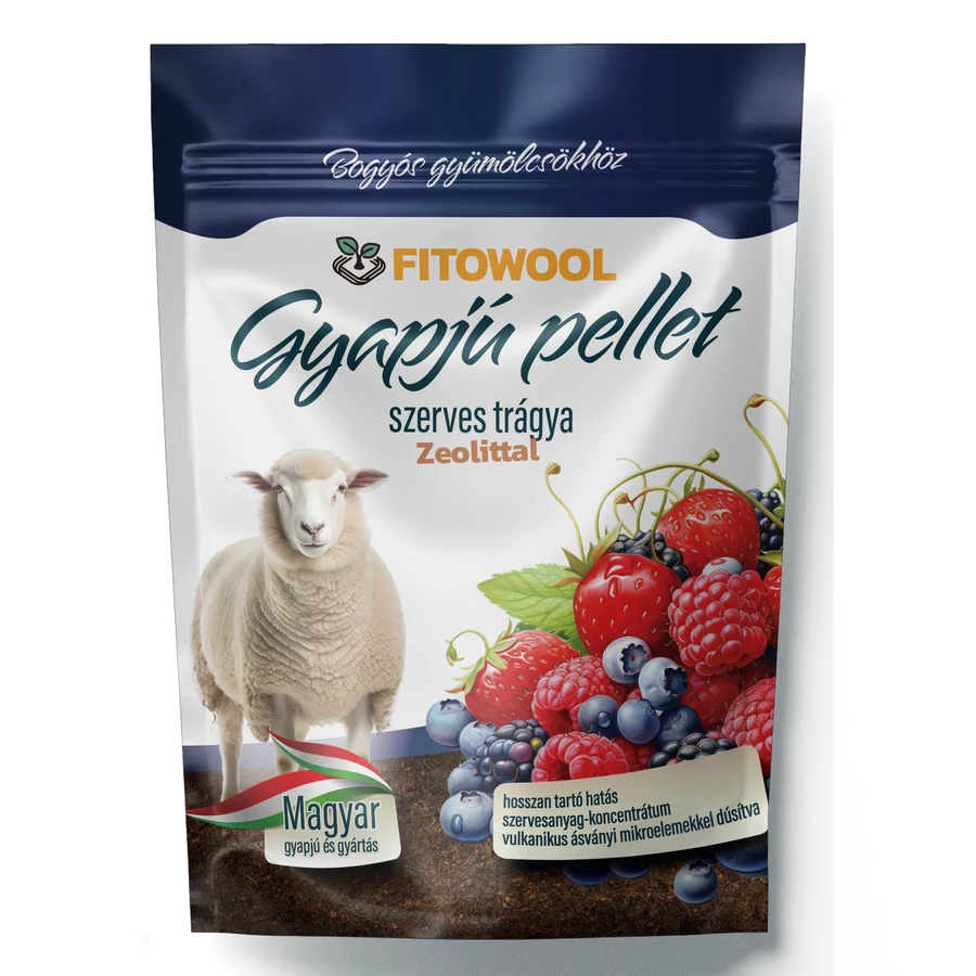 Fitowool gyapjú pellet bogyós gyümölcsökhöz 750g