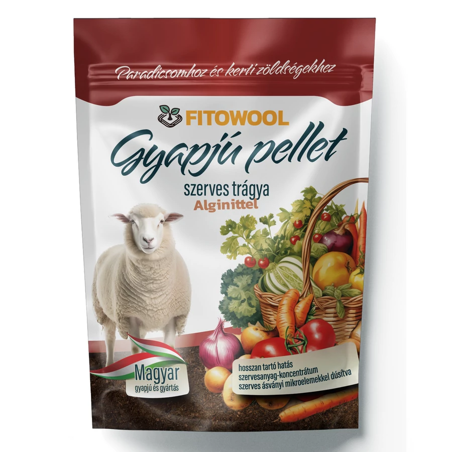 Fitowool gyapjú pellet paradicsomhoz és kerti zöldséghez 750g