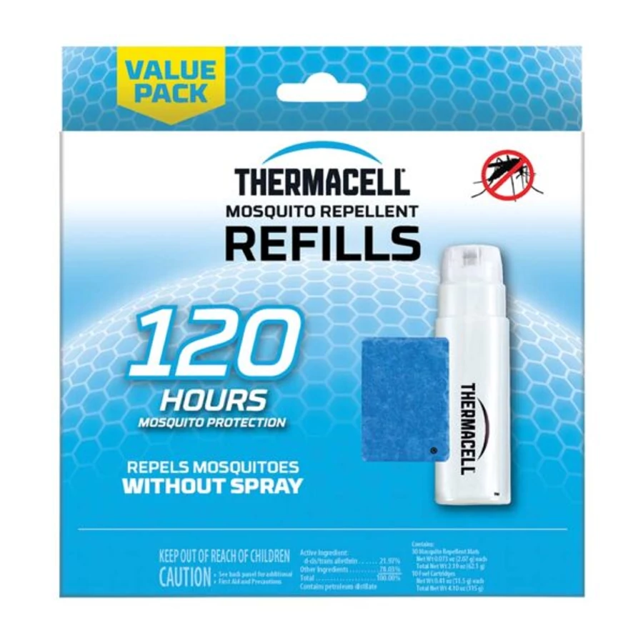 Thermacell utántöltő Mega-Pack (120 órás védelem - 10db patron, 30db 4 órás lapka)