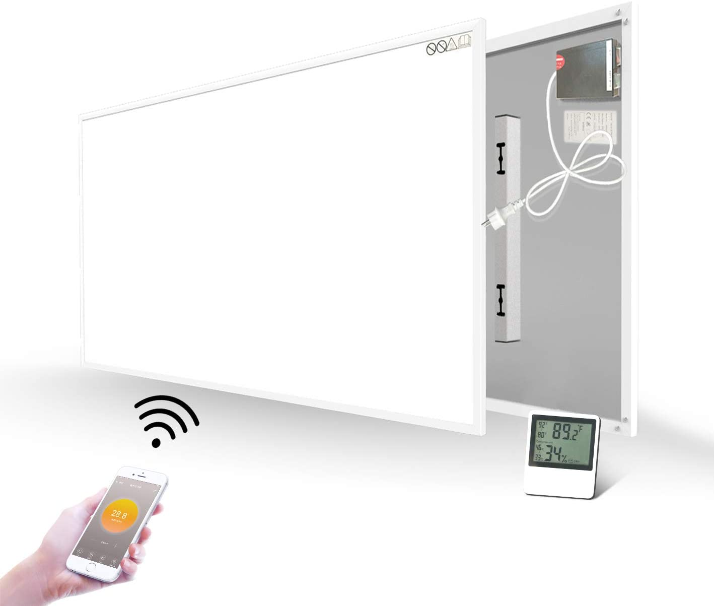 Tokyo Solar Wifis infrapanel beépített Wifi termosztáttal, 320W
