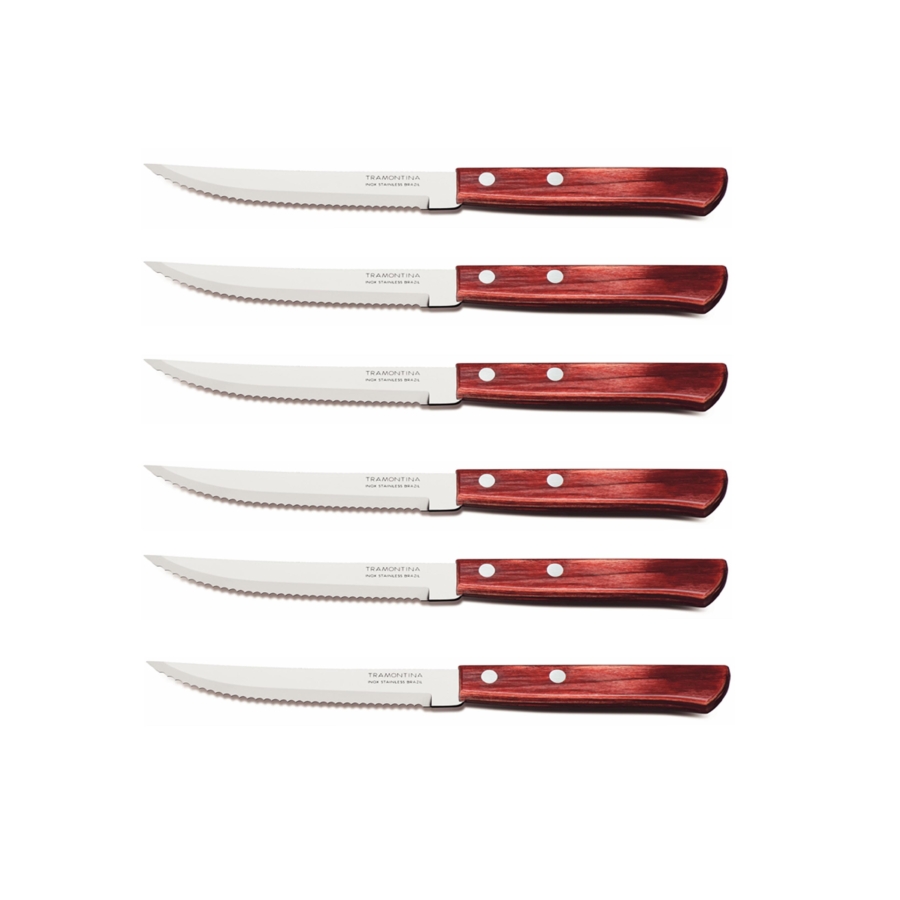 Tramontina steak/pizzakés (6 db)