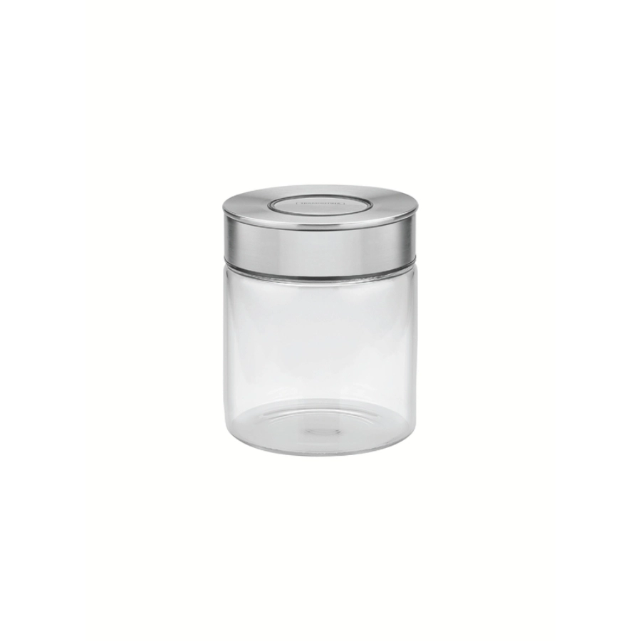 Tramontina purezza üveg tárolóedény, rozsdamentes fedővel, ø 10 x ma 14 cm - 0,7 l