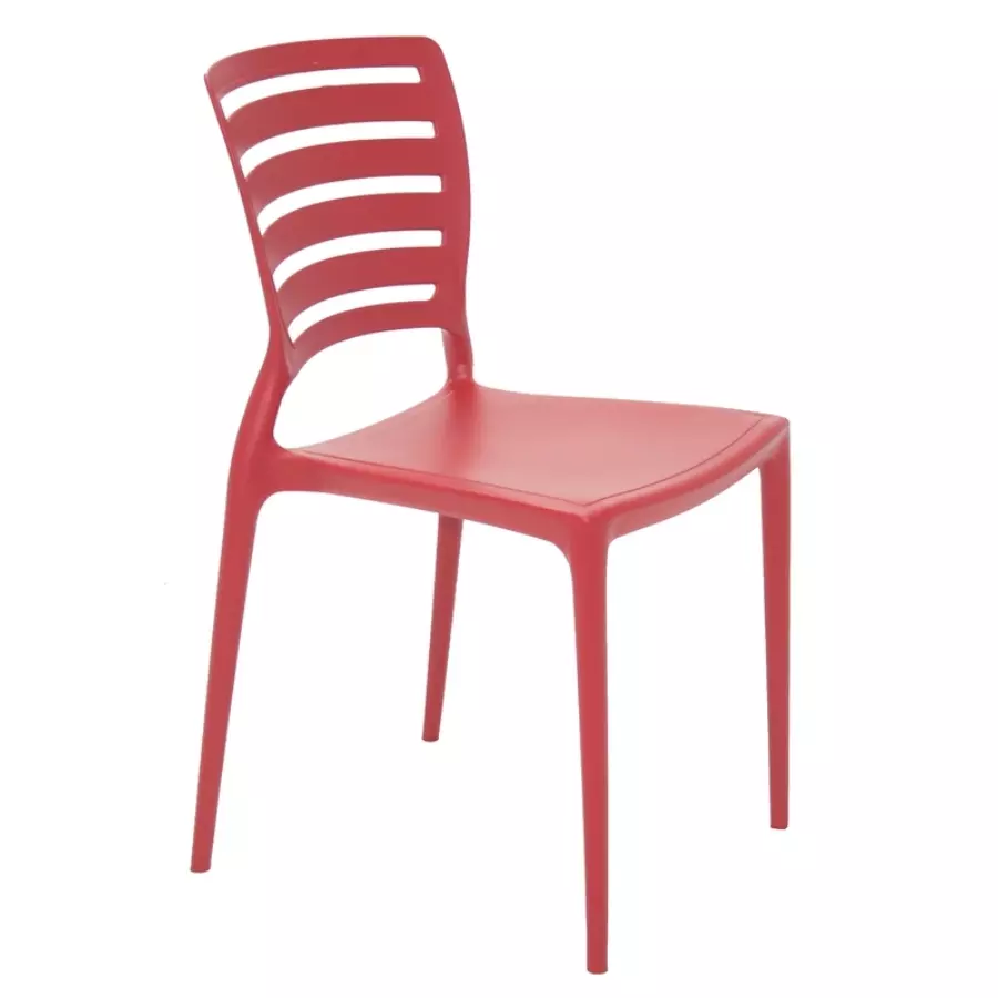 Tramontina sofia szék rácsos háttámlával - piros