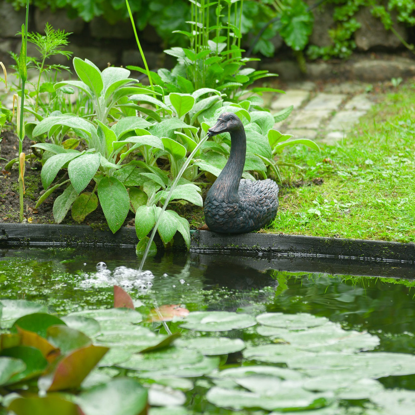 Ubbink Hattyú vízköpő 27 cm magas
