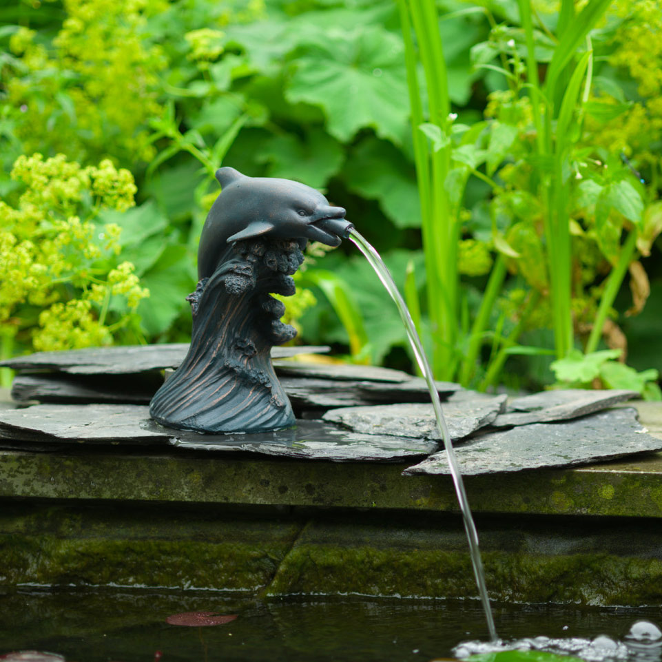 Ubbink vízköpő delfin 18 cm