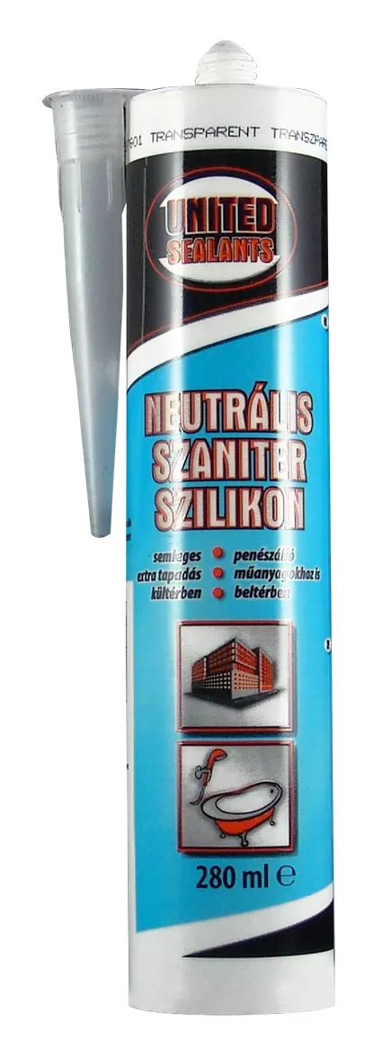 United Sealants Neutrális szaniter szilikon 280ml transzparens