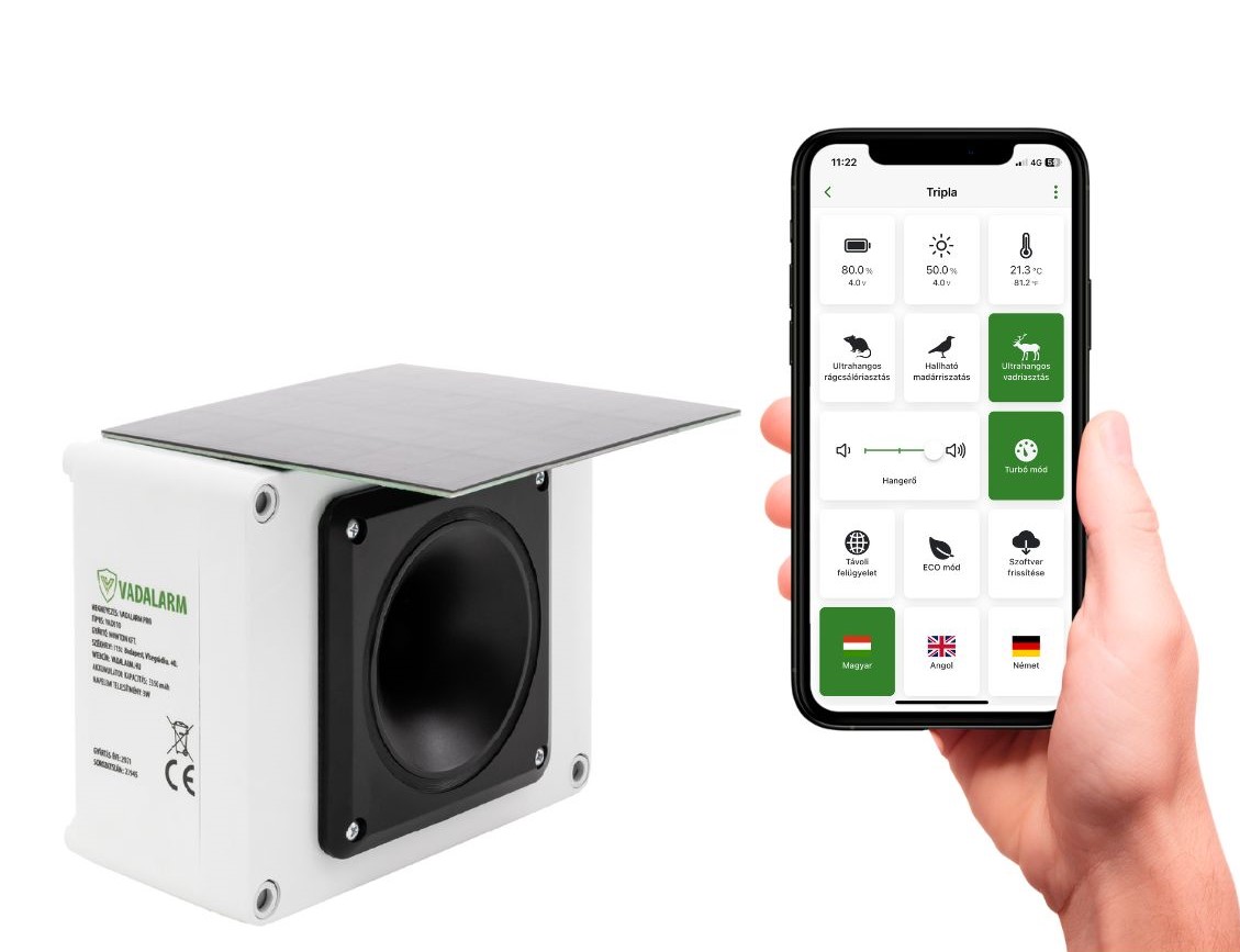 Vadalarm Smart Pro napelemes vadriasztó (őz, nyúl, szarvas, vaddisznó)