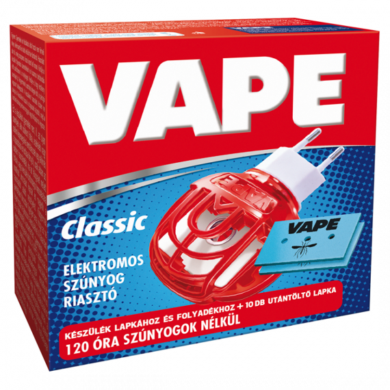 Vape Magic elektromos készülék lapkához és folyadékhoz+10 db szúnyogirtó utántöltő lap 10lap/120óra