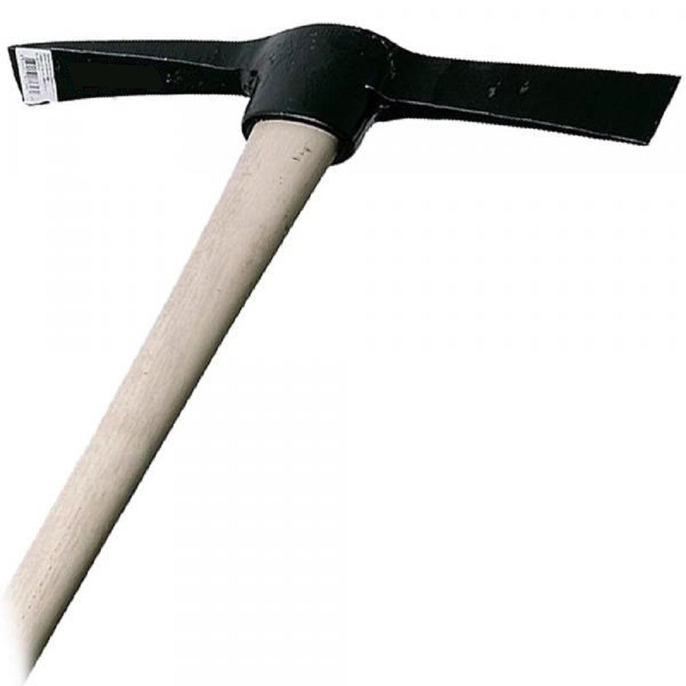 Varing kis csákány-balta, kovácsolt vas, keményfa nyél 450gr, 37 cm