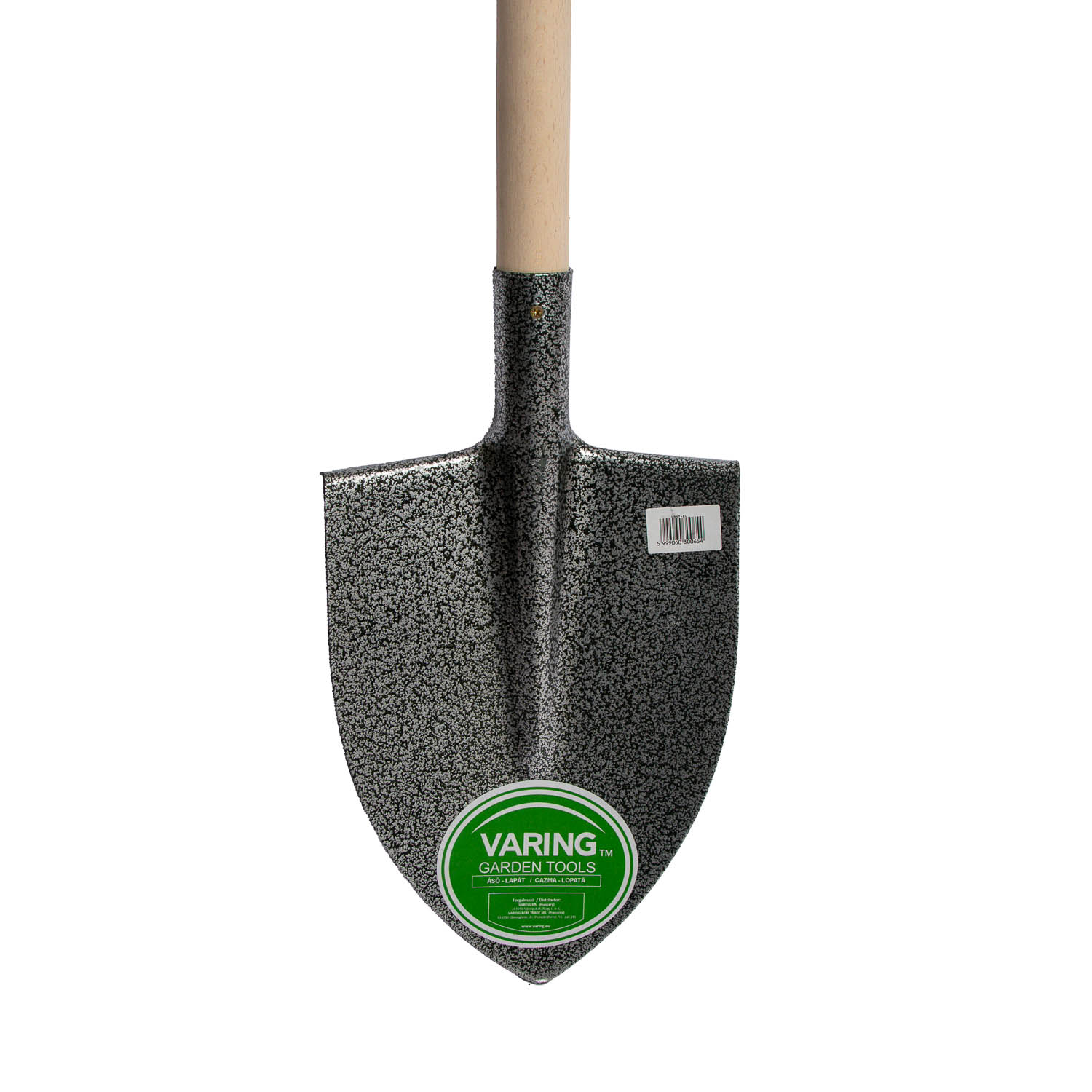 Varing ásó, acél fej, keményfa nyél, 305x215mm, 120cm