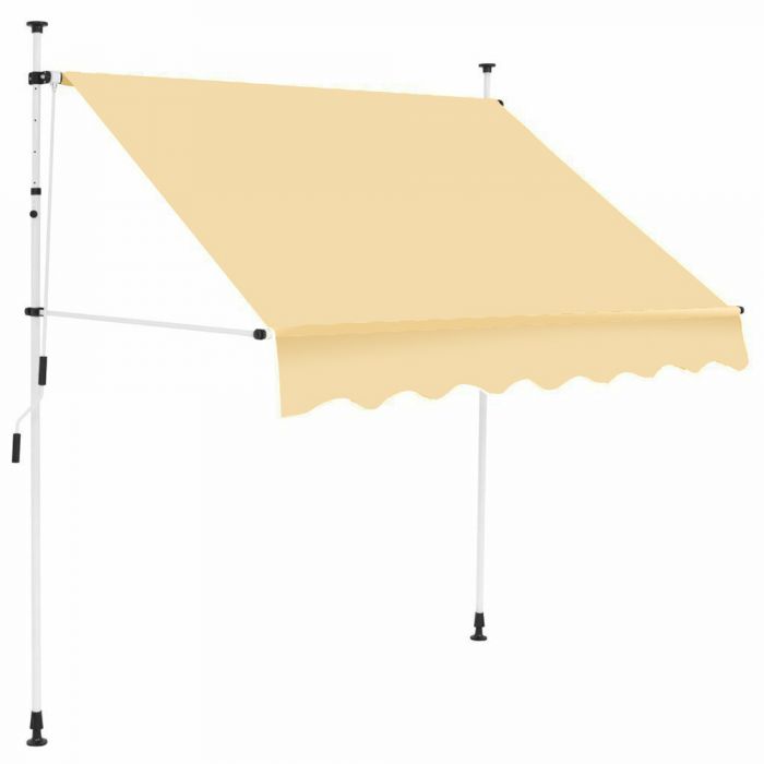 Feltekerhető napellenző 250×120 cm, bézs színben