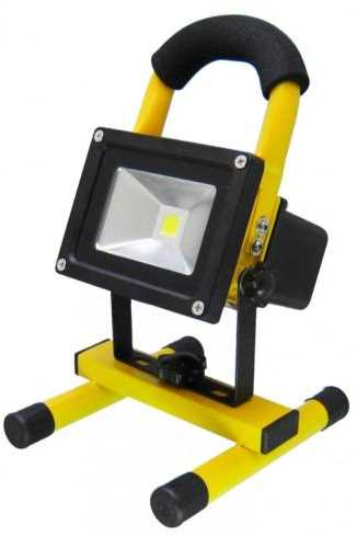 Hordozható akkumulátoros LED reflektor, 10 W