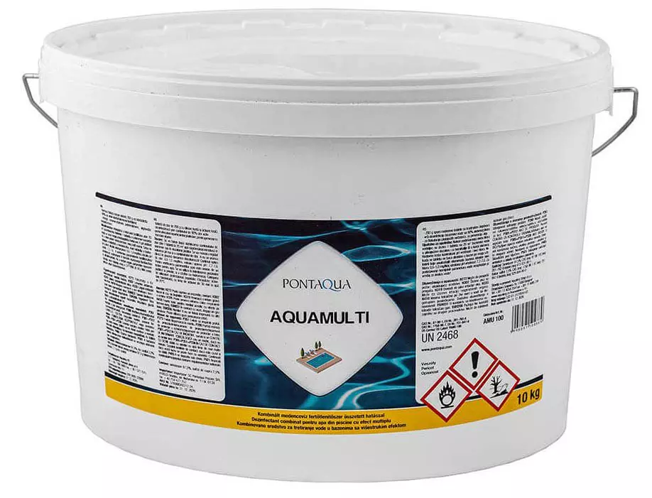 Pontaqua Aquamulti multifunkciós medence fertőtlenitő tabletta 10kg (200gr-os)