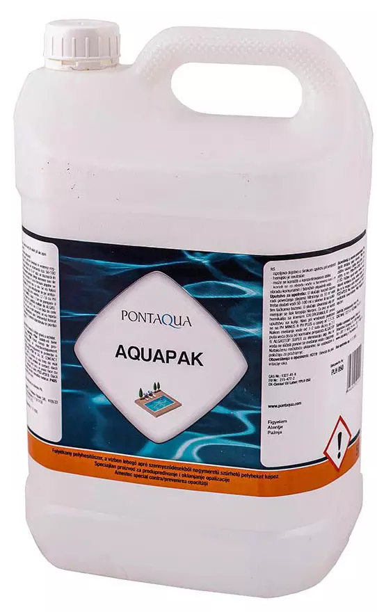 Pelyhesitő medence vegyszer (folyékony) Pontaqua Aquapak 5L