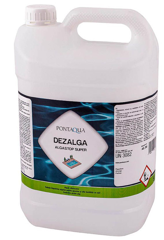 Algásodás gátló komplex medence vegyszer Pontaqua Dezalga 5L