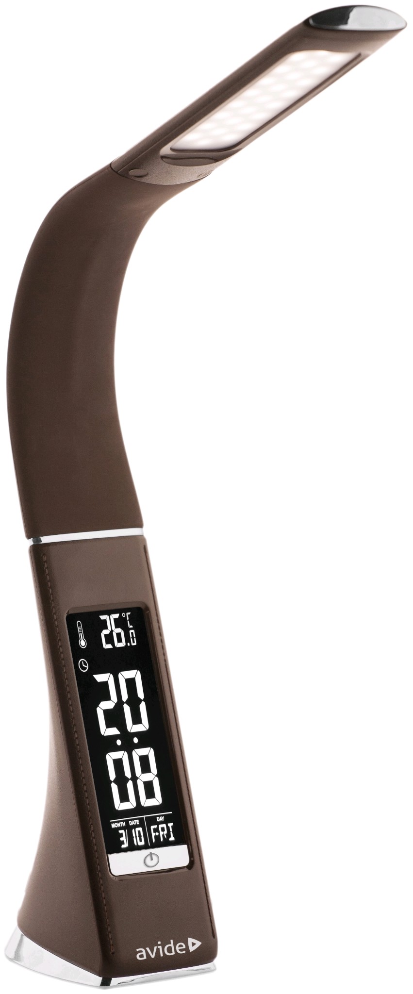 Avide LED Asztali Lámpa Üzleti Bőrhatású Naptár Barna 6W